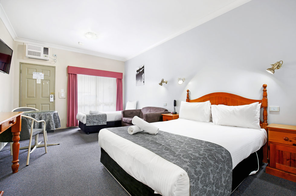 We offer complimentary Wi-Fi, and Foxtel - 8 channels, news, sport, movies, children.